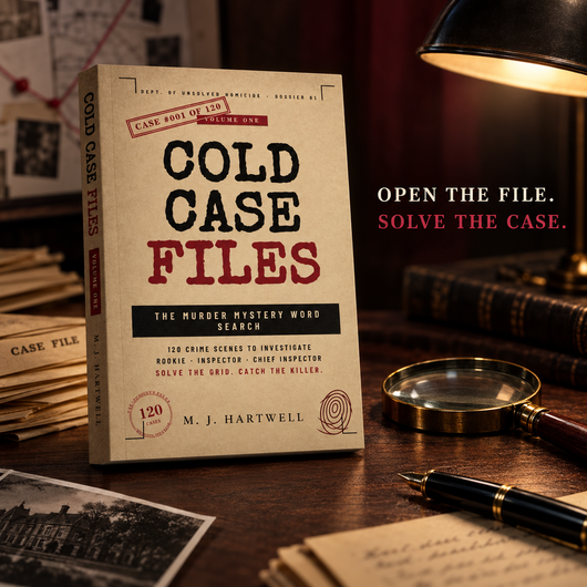Cold Case Files: The Murder Mystery Word Search Puzzle Book