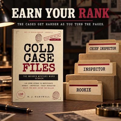 Cold Case Files: The Murder Mystery Word Search Puzzle Book