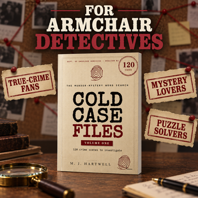 Cold Case Files: The Murder Mystery Word Search Puzzle Book