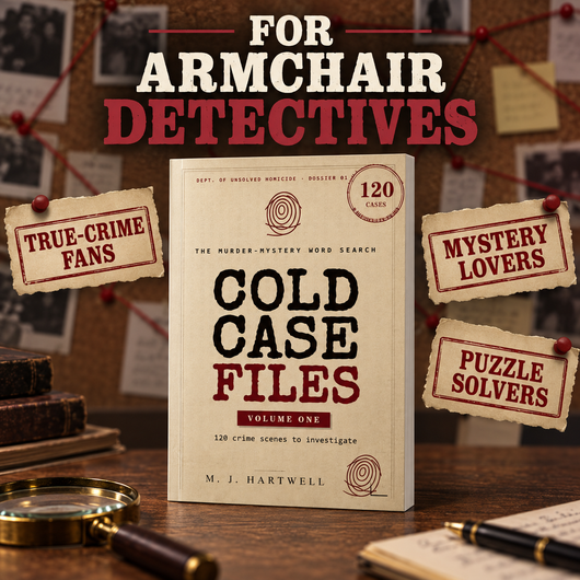 Cold Case Files: The Murder Mystery Word Search Puzzle Book
