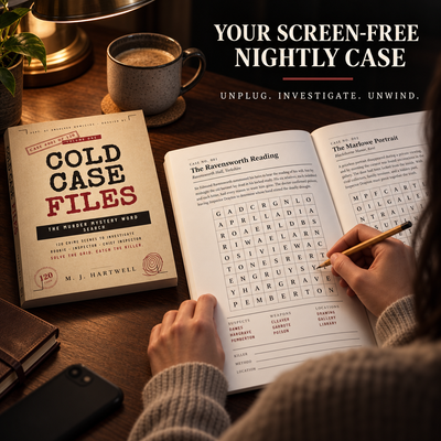 Cold Case Files: The Murder Mystery Word Search Puzzle Book