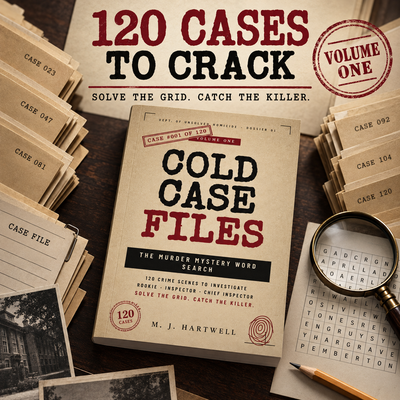 Cold Case Files: The Murder Mystery Word Search Puzzle Book